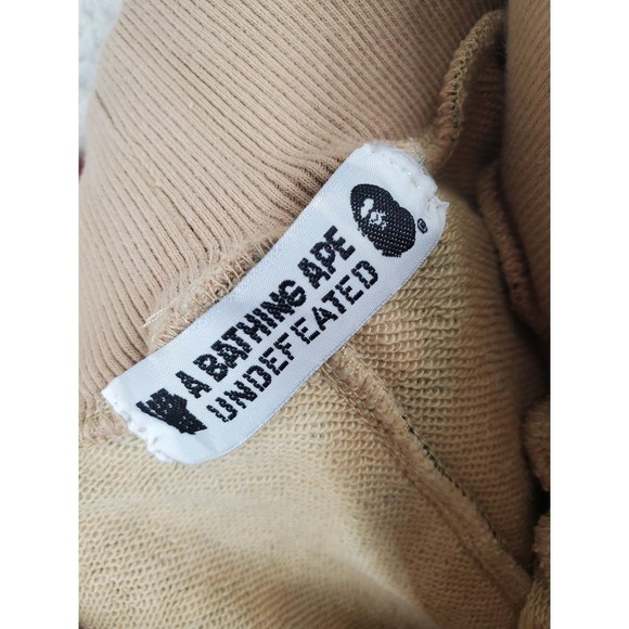 Bathing Ape Undefeated Camo Shorts Mens M 26-32 x8 Elastic Waist Green Beige - Picture 8 of 12